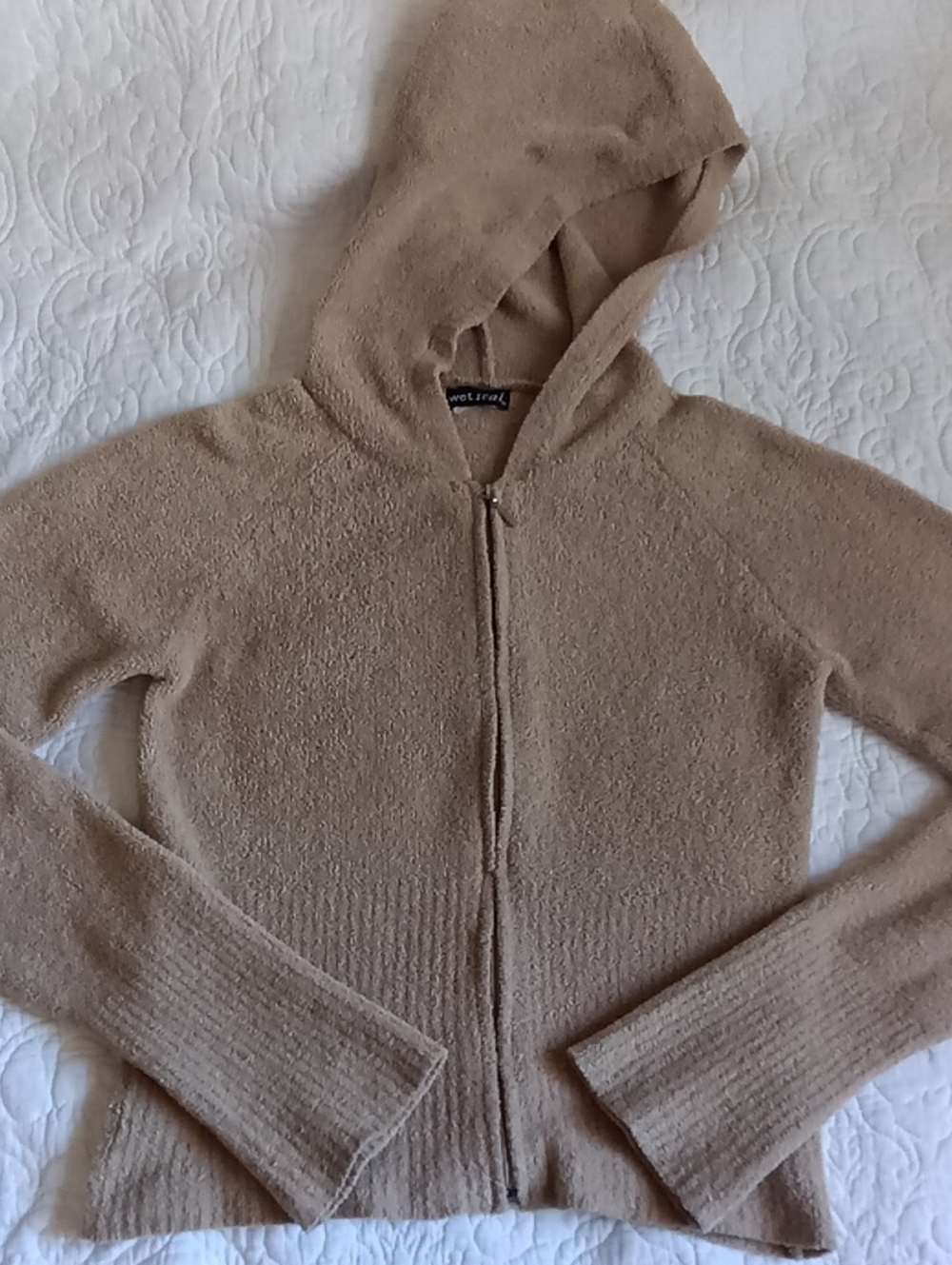 Wet Seal Y2K Zip-Up Hooded Sweater